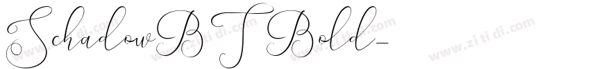 SchadowBT Bold字体转换
